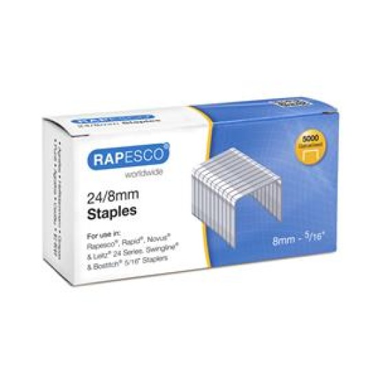 Sąsagėlės Rapesco 24/8mm (dėž. 5000 vnt.)