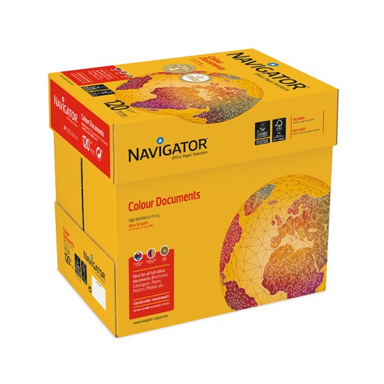 Biuro popierius NAVIGATOR COLOUR DOCUMENTS, A4, 120 g/m2, 250 lapų
