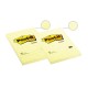 Lipnūs lapeliai Post-it, 102 x 152 mm, 100 lapelių, linijomis, geltona