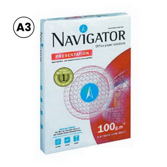 Biuro popierius NAVIGATOR PRESENTATION, A3, 100 g/m2, 500 lapų