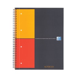Sąsiuvinis su spirale OXFORD INTERNATIONAL NOTEBOOK, A4+, 80 lapų, langeliais