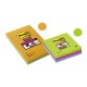 Lipnūs lapeliai Post-it Super sticky Ultra, 101x152mm, įvairios spalvos, 3 vnt./pak.