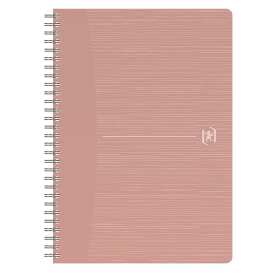Perdirbtas sąsiuvinis su spirale OXFORD Rec’Up, A5, 90 lapų, 90 gsm, langeliais