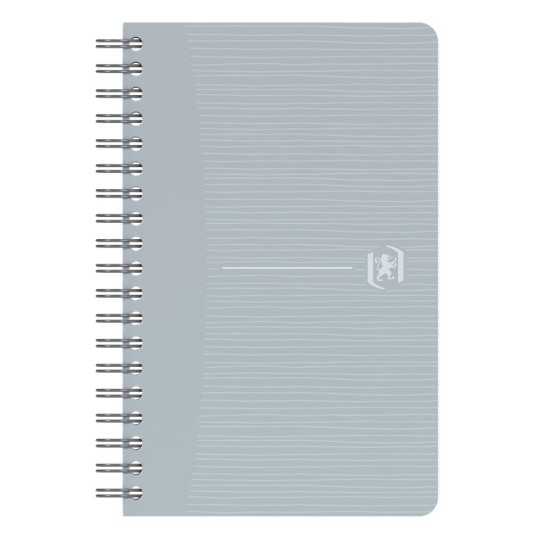 Perdirbtas sąsiuvinis su spirale OXFORD Rec’Up, 9x14 cm, 90 lapų, 90 gsm, langeliais