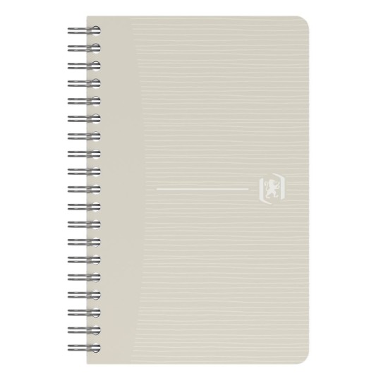 Perdirbtas sąsiuvinis su spirale OXFORD Rec’Up, 9x14 cm, 90 lapų, 90 gsm, langeliais
