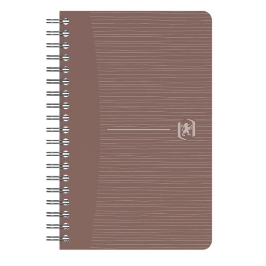 Perdirbtas sąsiuvinis su spirale OXFORD Rec’Up, 9x14 cm, 90 lapų, 90 gsm, langeliais