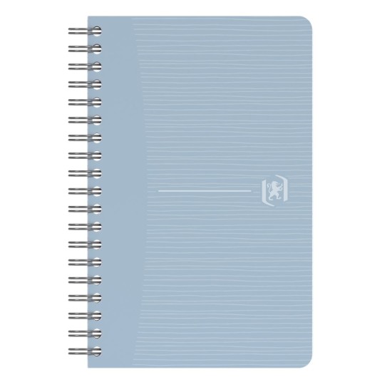 Perdirbtas sąsiuvinis su spirale OXFORD Rec’Up, 9x14 cm, 90 lapų, 90 gsm, langeliais