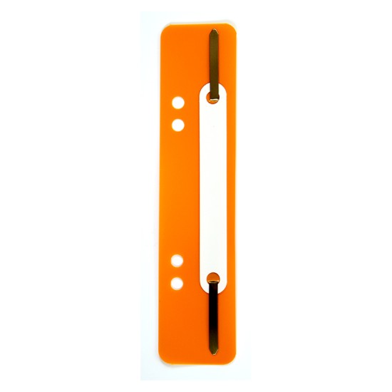 Įsegėlės segtuvams,  (pak. -25 vnt.), oranžinės