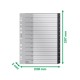 Skiriamieji lapai Leitz Recycle, 1-12, A4 MAXI, PP, juodos salvos