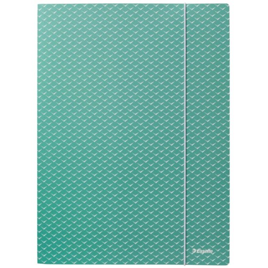 Dėklas dokumentams su gumele Esselte Colour'Breeze, A4, kartoninis, žalia