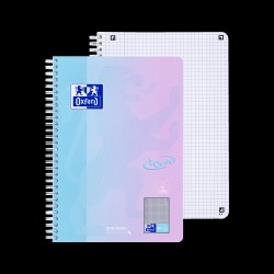 Sąsiuvinis su spirale OXFORD TOUCH, B5, langeliais, įvairių spalvų