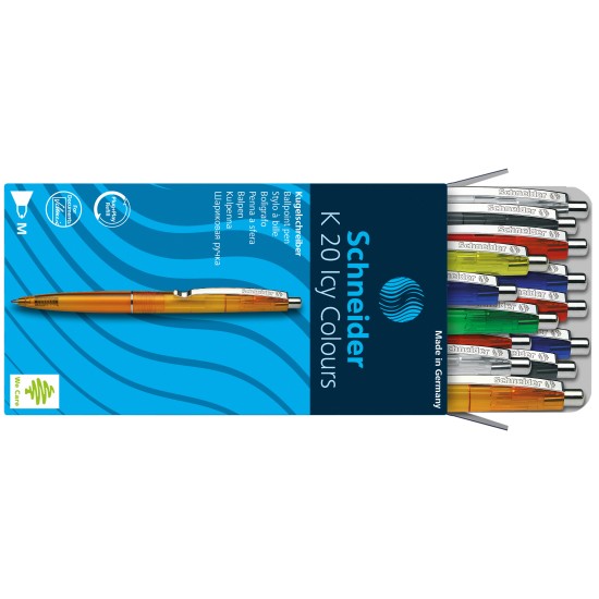 Automatinis tušinukas SCHNEIDER K20 ICY COLOURS, 1,0 mm.