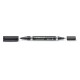 Permanentinis žymeklis STAEDTLER LUMOCOLOR DUO 348, JUODA