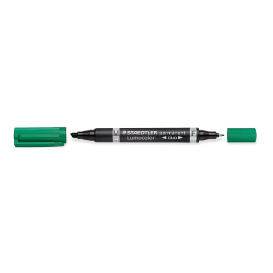 Permanentinis žymeklis STAEDTLER LUMOCOLOR DUO 348, ŽALIA