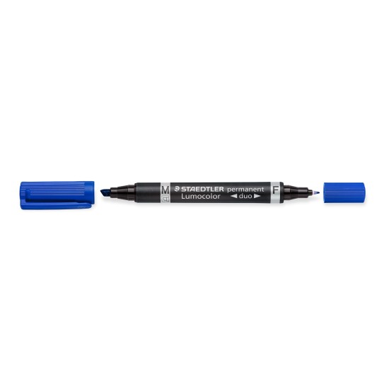Permanentinis žymeklis STAEDTLER LUMOCOLOR DUO 348, MĖLYNA