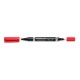 Permanentinis žymeklis STAEDTLER LUMOCOLOR DUO 348, RAUDONA