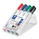 Žymeklis baltai lentai STAEDTLER LUMOCOLOR 351, 2 – 5 mm, 4 spalvų rinkinys