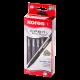 Tušinukas KORES K6-F, 0.7 mm, juodos spalvos tušas