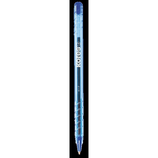 Tušinukas KORES K1 F, 1.0 mm, mėlynos spalvos tušas