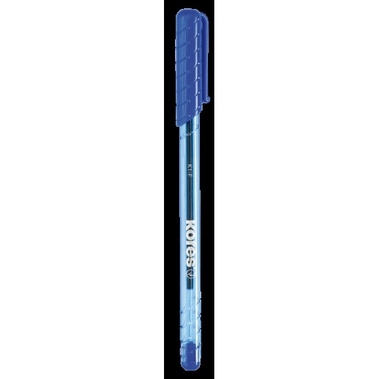 Tušinukas KORES K1 F, 1.0 mm, mėlynos spalvos tušas