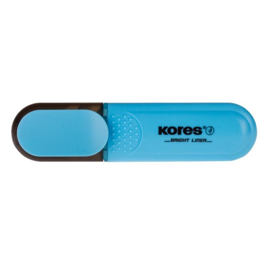 Teksto žymeklis KORES BRIGHT LINER, mėlyna