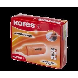 Teksto žymeklis KORES BRIGHT LINER, oranžinė