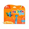 Flomasteriai mažyliams CARIOCA BABY TEDDY MARKER, 6 spalvų
