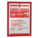 Rėmelis dokumentams DURABLE DURAFRAME® A4, 2 vnt./pak., raudonas
