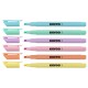 Teksto žymekliai KORES HIGH LINER PASTEL 6 spalvų rinkinys