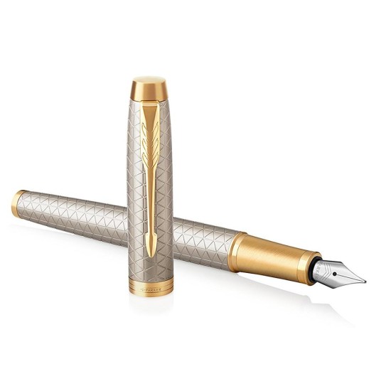 Plunksnakotis Parker IM Premium Warm Silver GT Fine