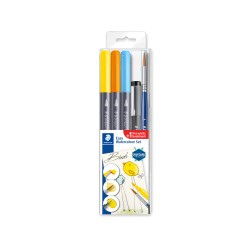 Kūrybinis rinkinys STAEDTLER 3001 STB5-1, 3 spalvų žymekliai, rašiklis ir teptukas