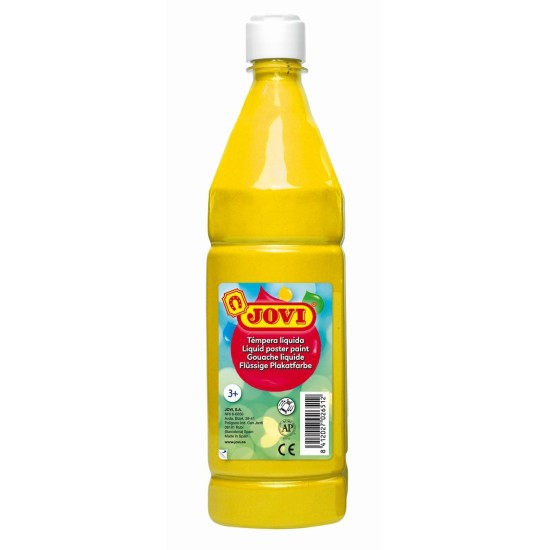 Skystas guašas buteliuke JOVI 1000 ml, geltona sp.