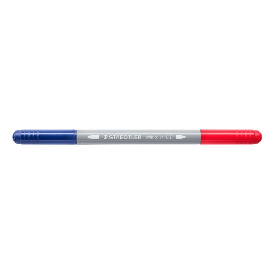 Flomasteriai STAEDTLER, dvipusiai, dvispalviai, 10 vnt.