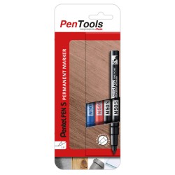Permanentinis žymeklis Pentel Tool Pen N50S, 1mm , 4 pcs, įvairių spalvų