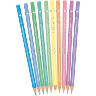 Spalvoti pieštukai COLORINO Pastel, 10 pastelinių spalvų
