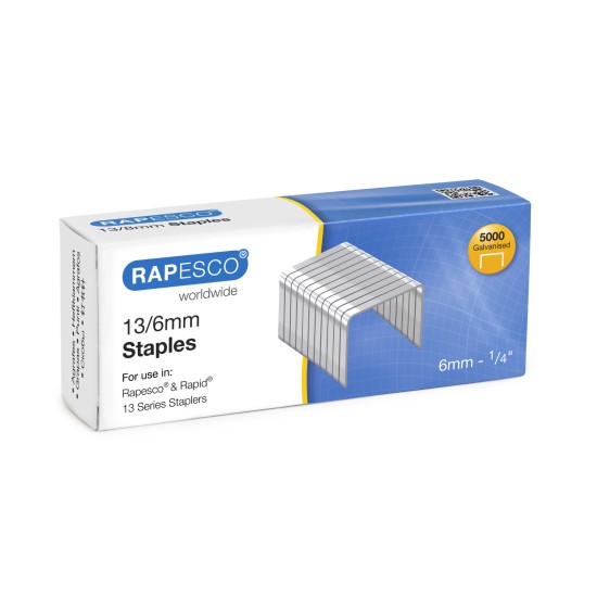 Sąsagėlės RAPESCO  13/6mm  (dėž. 5000 vnt)