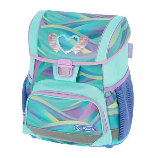 Forminė kuprinė Herlitz Loop empty Minty Love, 22 x 31 x 37 cm