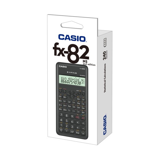 Mokslinis skaičiuotuvas CASIO FX-82MS, 85 x 157 x 23,2 mm