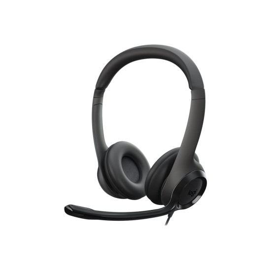 Ausinės Logitech H390 USB (981-000406), juodos