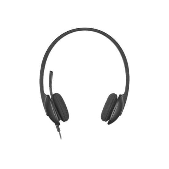 Ausinės Logitech H340 USB (981-000475), juodos