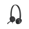 Ausinės Logitech H340 USB (981-000475), juodos