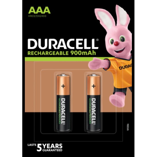 Įkraunamos baterijos DURACELL AAA 900 mAh, 2 vnt