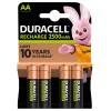 Įkraunamos baterijos DURACELL AA 2500 mAh, 4 vnt