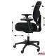 Biuro kėdė SUN-FLEX  OFFICECHAIR su tinkeliu, juoda