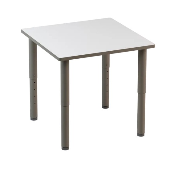 Reguliuojamo aukščio stalas IDRA 80x60 cm (T2-T6) baltas