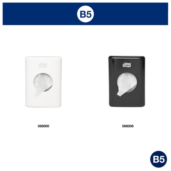Higieniniai maišeliai TORK B3 204041, baltos spalvos