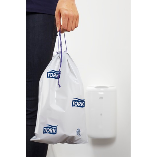 Šiukšlių maišai TORK, 5L, 250 x370mm, 50 pcs, pilkos spalvos