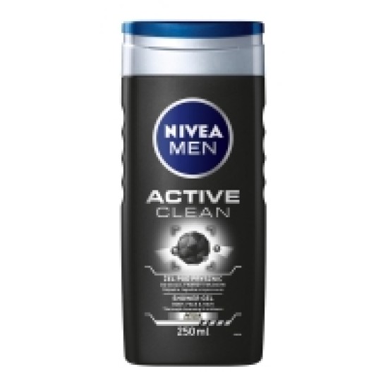 Dušo želė vyrams NIVEA Active Clean, 250 ml