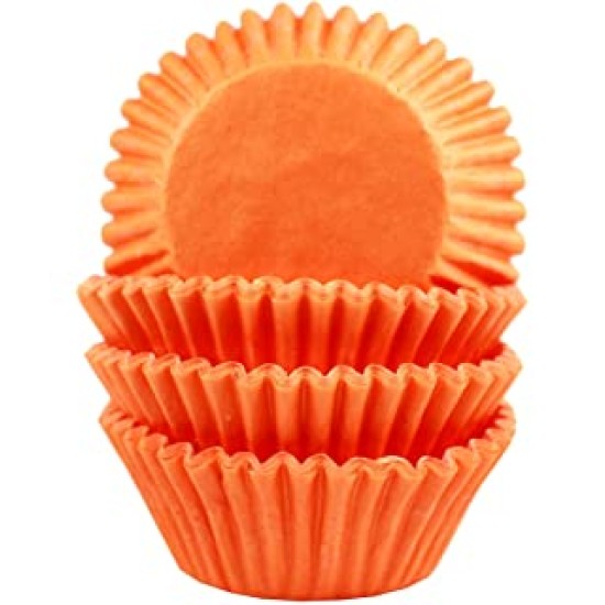 Keksiukų krepšeliai, oranžiniai, 65 gsm,  D 5,1 cm, H 3,8 cm, 360 vnt WSTX01