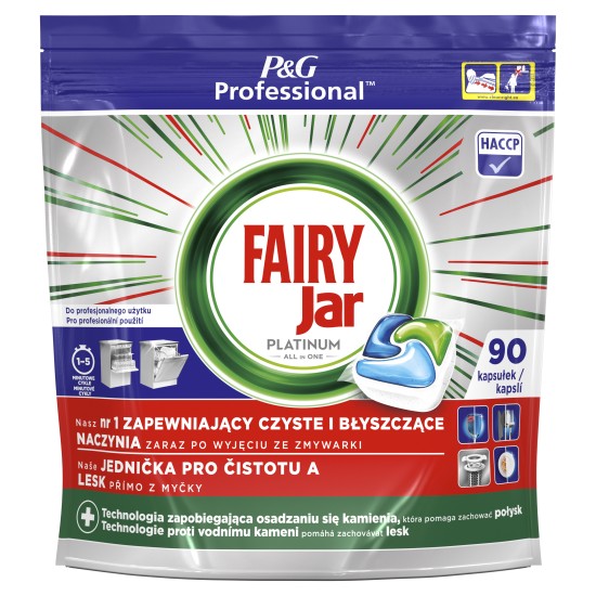 Automatinių indaplovių kapsulės FAIRY All in 1 Platinum, 90 vnt.